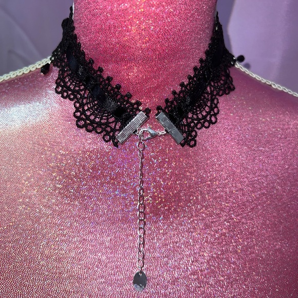 emo/goth lolita lace choker - Picture 5 of 5